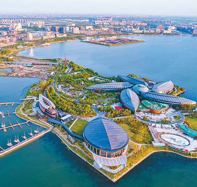 中國(上海)自由貿易試驗區臨港新片區建設面貌日新月異